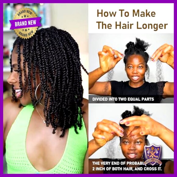 100% Human Hair Extensions 12 Inch Afro Kinky Curly Bulk Bundles main image 6